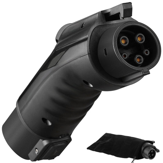 VEVOR Tesla to J1772 Charging Adapter, Max 48 Amp 240V, J1772 EVs Charger Adapter, with IP65 Storage Bag Anti-Drop Lock, for Tesla High Powered Wall Connector, Destination Charger and Mobile Connector - Renee Lane Company