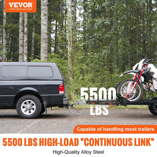 VEVOR Tow Bar, 5500 lbs Towing Capacity with Chains, Powder-Coating Alloy Steel Bumper-Mounted Universal Towing Bar, Coupler Fits 2-Inch Ball Hitch, 39.4-Inch Opening Width, for RV Car Trailer Truck - Renee Lane Company