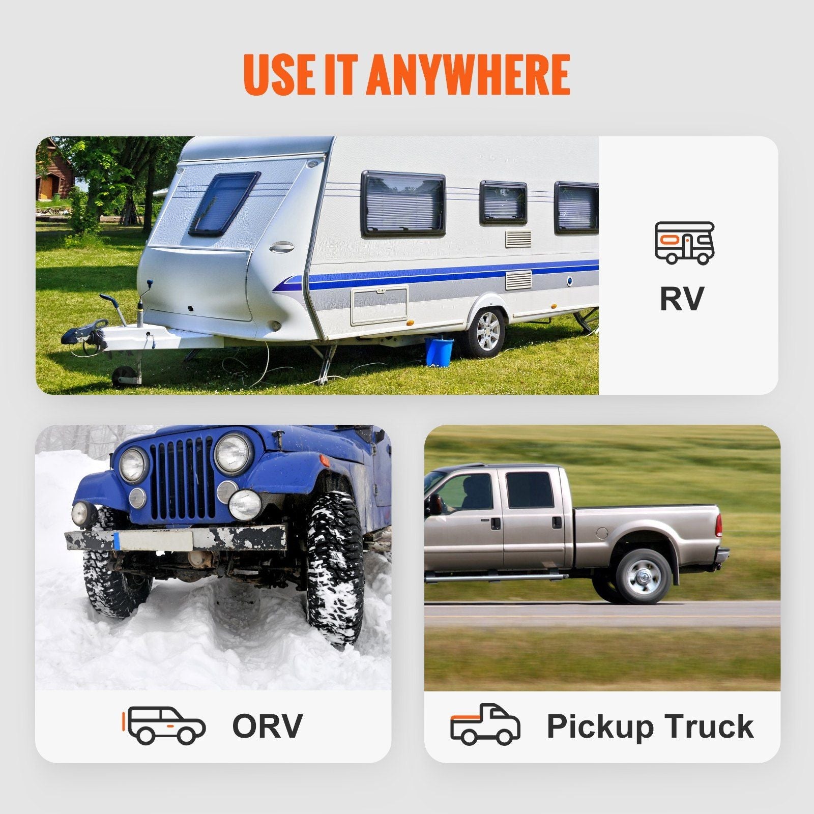 VEVOR Tow Bar, 5500 lbs Towing Capacity with Chains, Powder-Coating Alloy Steel Bumper-Mounted Universal Towing Bar, Coupler Fits 2-Inch Ball Hitch, 39.4-Inch Opening Width, for RV Car Trailer Truck - Renee Lane Company