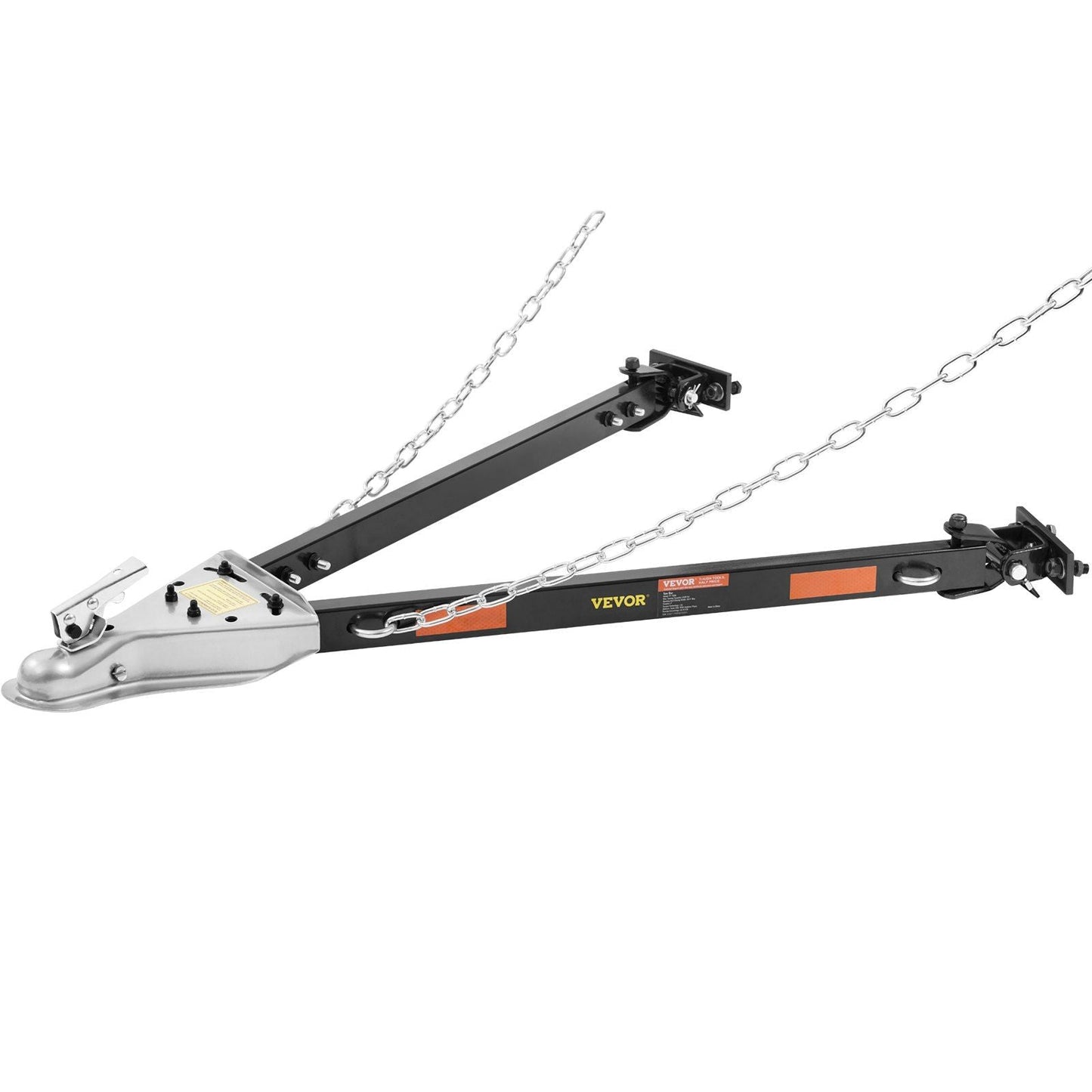 VEVOR Tow Bar, 5500 lbs Towing Capacity with Chains, Powder-Coating Alloy Steel Bumper-Mounted Universal Towing Bar, Coupler Fits 2-Inch Ball Hitch, 39.4-Inch Opening Width, for RV Car Trailer Truck - Renee Lane Company