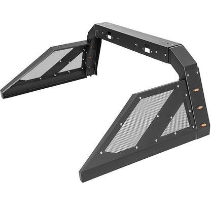 VEVOR Truck Roll Bar Chase Rack Adjustable with 6 Amber Auxiliary Side Marker Lamps, Universal Fit for Pickup Trucks - Renee Lane Company
