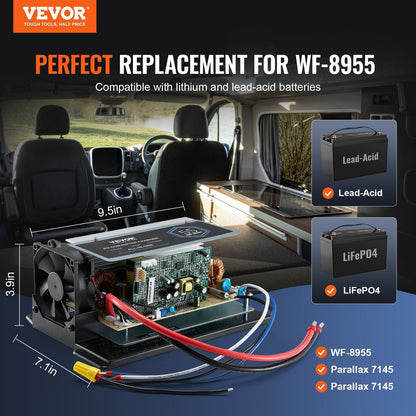 VEVOR WF-8955-AD-MBA Main Board Assembly 55 Amp RV Converter Replacement Unit - Renee Lane Company