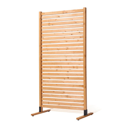 VEVOR Wooden Privacy Screen, 36" W x 76" H Outdoor Privacy Screen, Freestanding Wood Privacy Panel with Stand, Decorative Patio Privacy Screen, Outdoor Divider for Balcony Patio Lawn Garden - Renee Lane Company