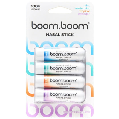 Nasal stick multipack with mint and other assorted sticks shown in front pack
