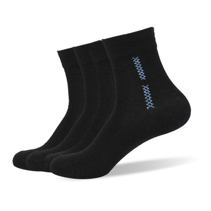 Vertical fork ramie trend sports breathable socks black - Renee Lane Company