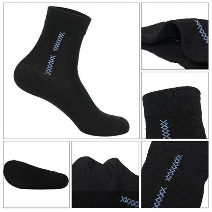 Vertical fork ramie trend sports breathable socks black - Renee Lane Company