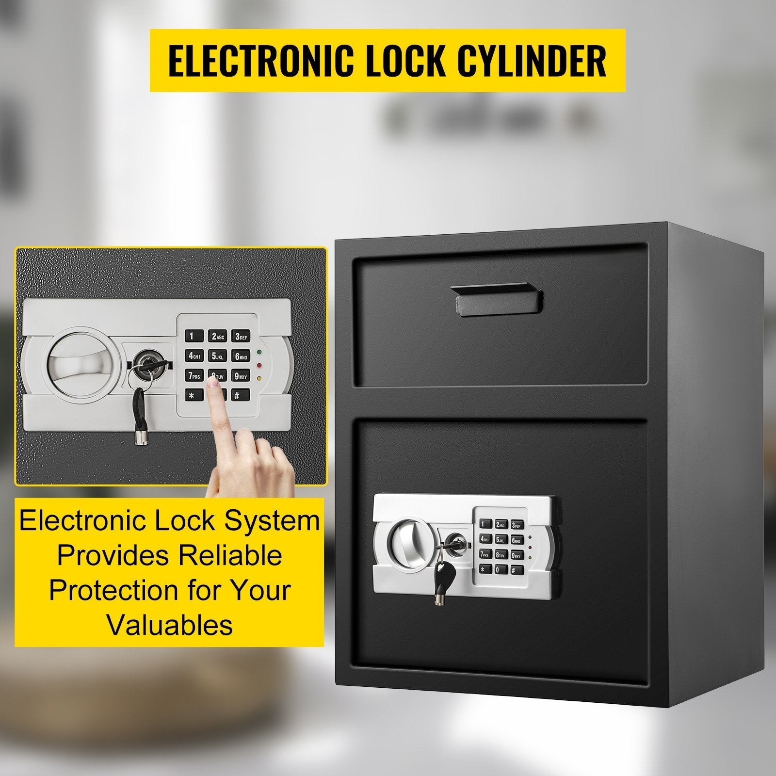 Vevor 1.7 Cu Ft Digital Safe with Drop Slot & Electronic Lock - Renee Lane Company
