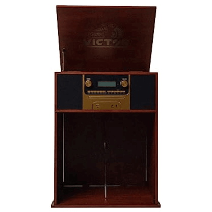 Victor Boyleston 7-in-1 3-Speed Turntable Music Center with Album Storage - Renee Lane Company