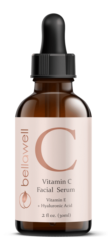 Vitamin C Serum for Face With Hyaluronic Acid, Vitamin E, Aloe Vera, and Jojoba oil 2 fl oz by Bellawell - Renee Lane Company