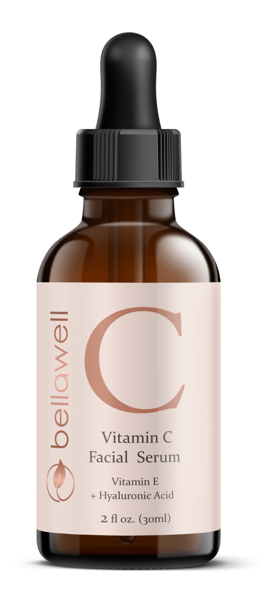 Vitamin C Serum for Face With Hyaluronic Acid, Vitamin E, Aloe Vera, and Jojoba oil 2 fl oz by Bellawell - Renee Lane Company