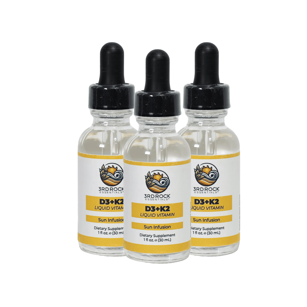 Vitamin D3 + K2 - Liquid Supplement (Chelated) — 1 fl oz - Renee Lane Company