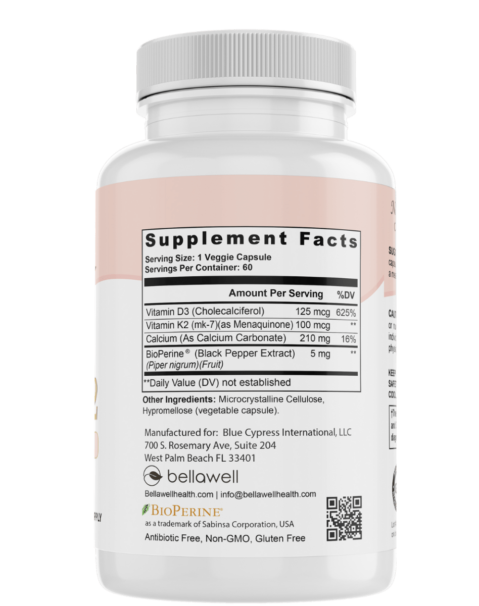 Vitamin D3 & K2 - Sunshine Boost by Bellawell - Renee Lane Company