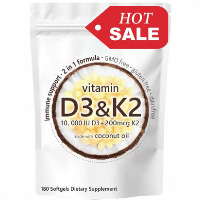 Vitamin D3 K2 Supplement Softgels - Renee Lane Company