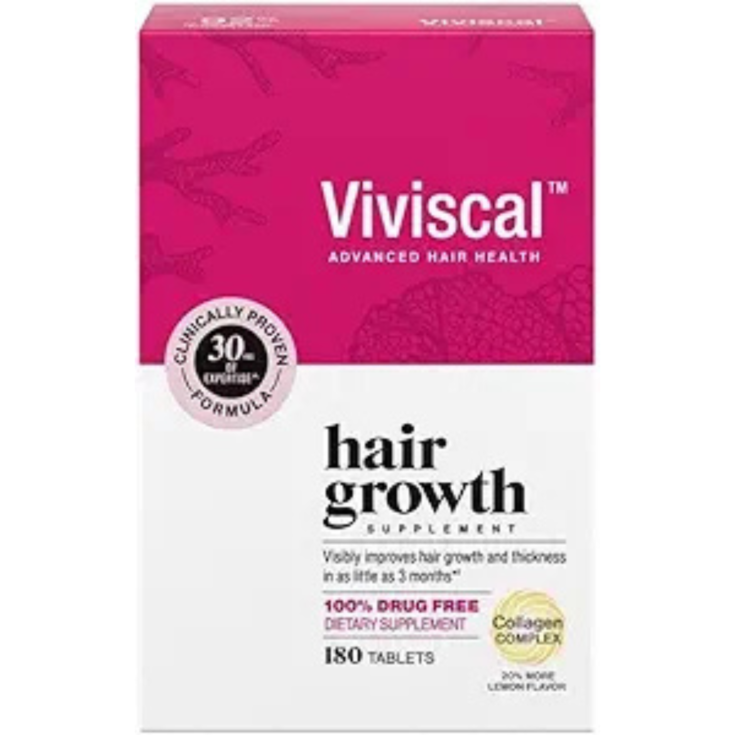 Viviscal Women's Hair Growth Supplement | 180 Tablets | Clinically Proven Formula with Biotin & Marine Extracts for Thicker, Fuller Hair - Renee Lane Company