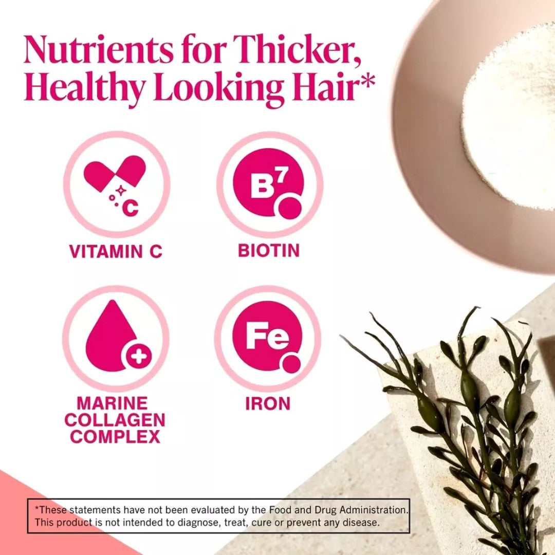Viviscal Women's Hair Growth Supplement | 180 Tablets | Clinically Proven Formula with Biotin & Marine Extracts for Thicker, Fuller Hair - Renee Lane Company