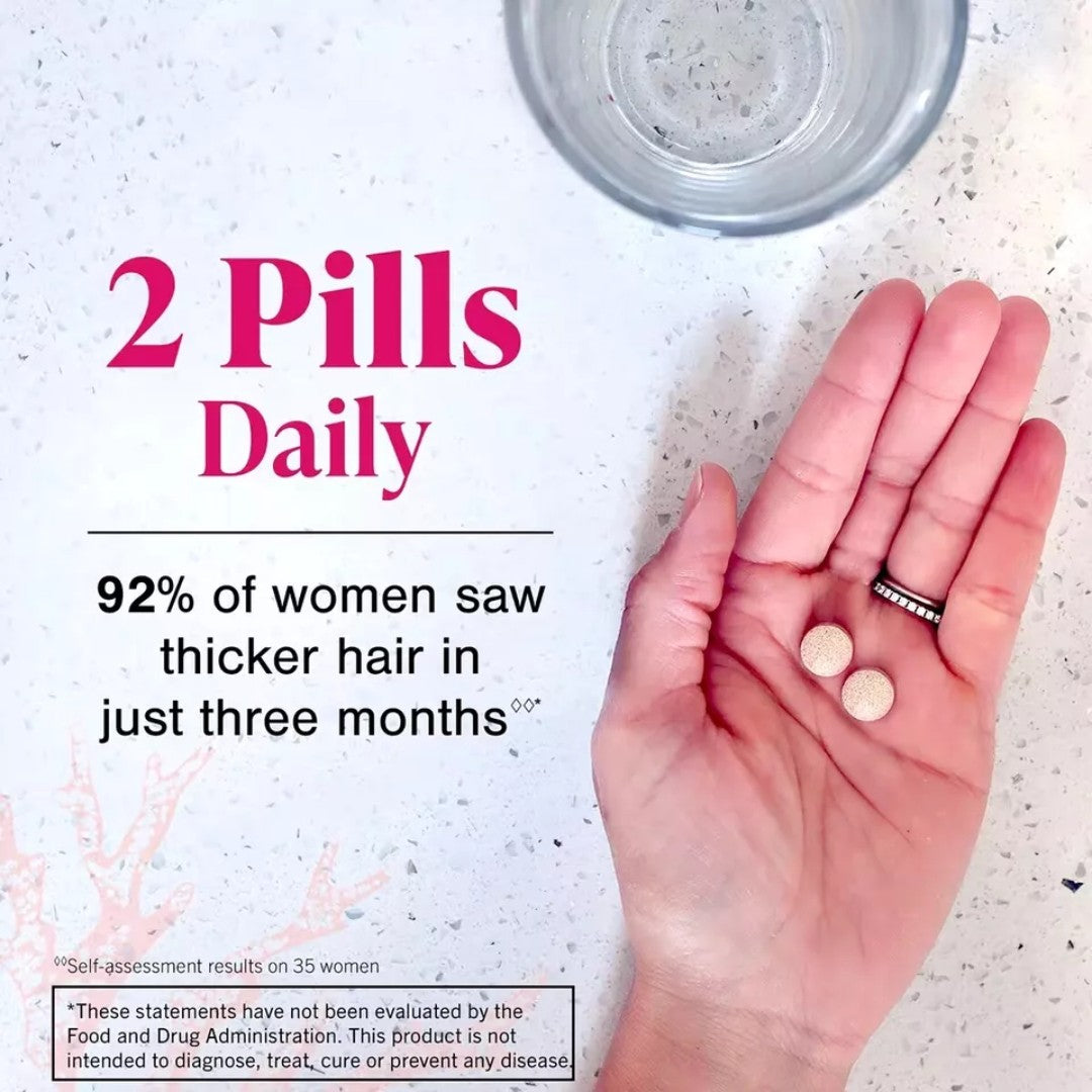 Viviscal Women's Hair Growth Supplement | 180 Tablets | Clinically Proven Formula with Biotin & Marine Extracts for Thicker, Fuller Hair - Renee Lane Company