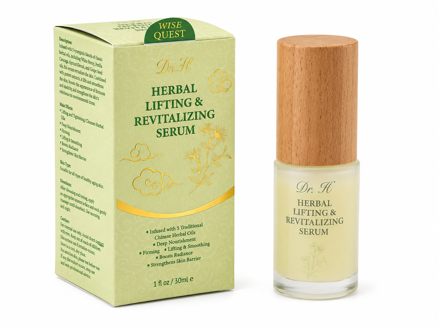WISEQUEST Herbal Lifting & Revitalizing Serum - Renee Lane Company