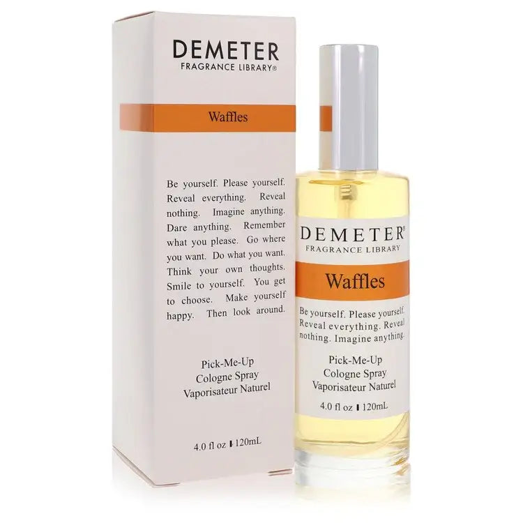 Waffles perfume by Demeter: boxed set with tall spray bottle, orange band label