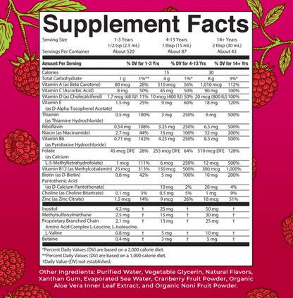 MaryRuth's Liquid Morning Multivitamin, Raspberry, 22 fl. oz., 2 pk.