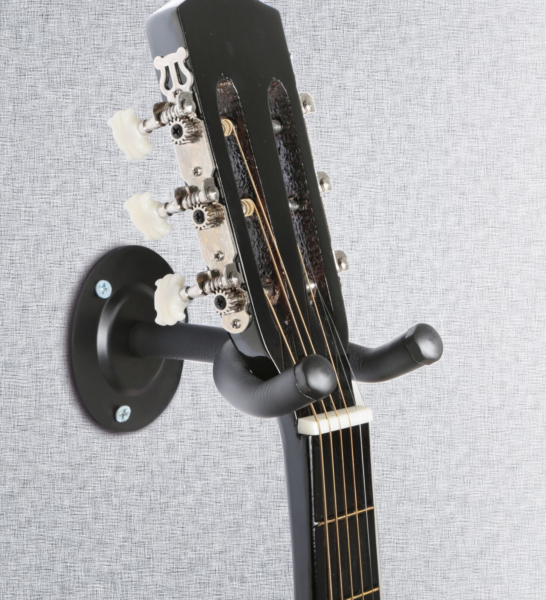 Wall Mount Guitar Hanger Padded Steel Guitar Bracket Holder Hook Rack - Renee Lane Company