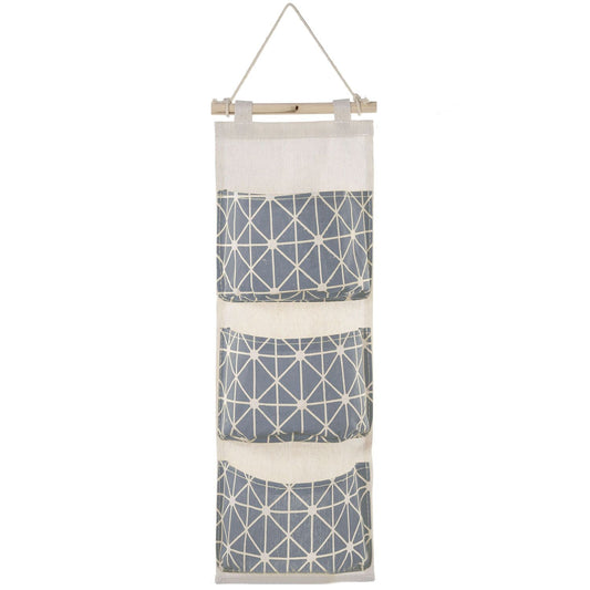 Wall Mounted Storage Bag Door Closet Hanging Storage Bag Organizer Waterproof 3 Pockets Pouch - Renee Lane Company