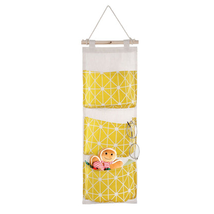 Wall Mounted Storage Bag Door Closet Hanging Storage Bag Organizer Waterproof 3 Pockets Pouch - Renee Lane Company