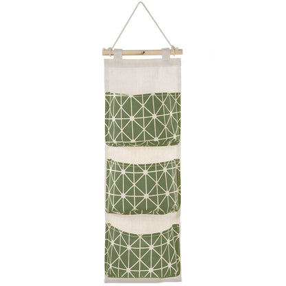 Wall Mounted Storage Bag Door Closet Hanging Storage Bag Organizer Waterproof 3 Pockets Pouch - Renee Lane Company