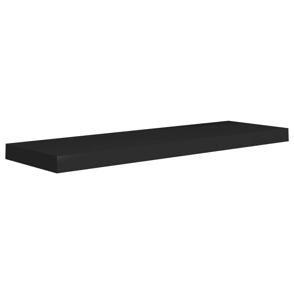 Wall Shelf Black Honeycomb MDF, metal frame 31.5 x 9.3 x 1.5 in - Renee Lane Company
