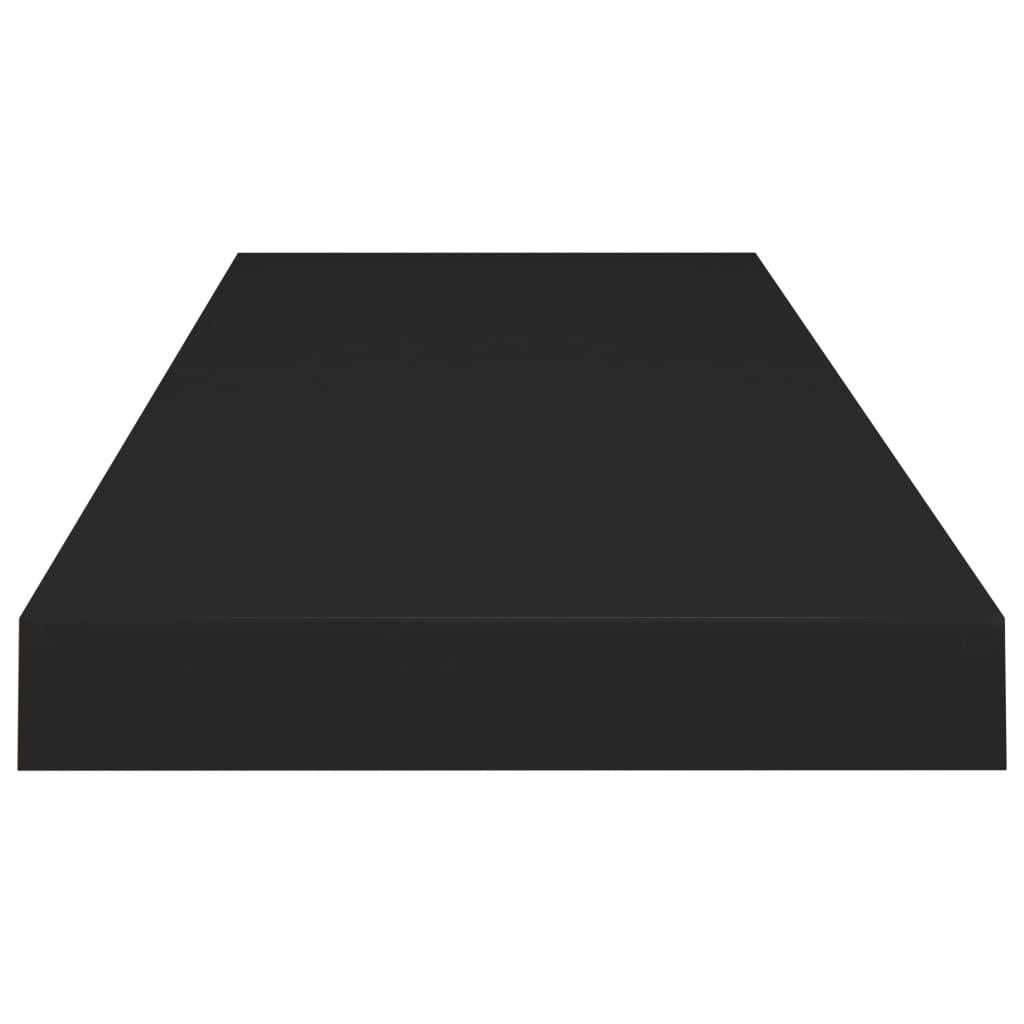 Wall Shelf Black Honeycomb MDF, metal frame 31.5 x 9.3 x 1.5 in - Renee Lane Company