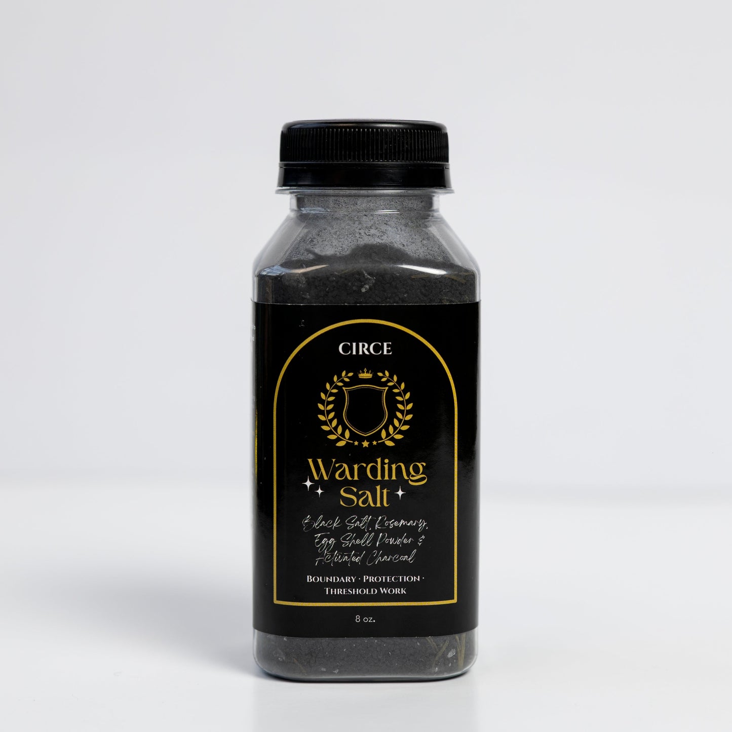 Warding Salt – Ritual Protection Blend with Black Salt, Rosemary & Activated Charcoal (8 oz) - Renee Lane Company