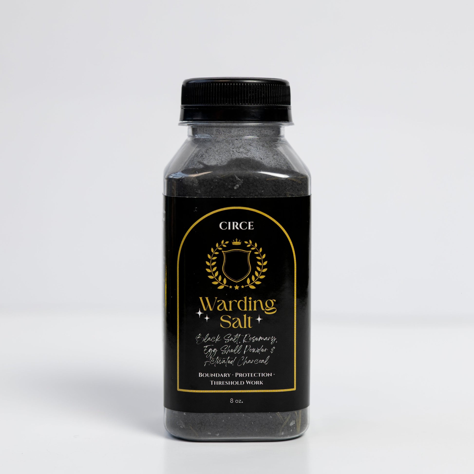 Warding Salt – Ritual Protection Blend with Black Salt, Rosemary & Activated Charcoal (8 oz) - Renee Lane Company