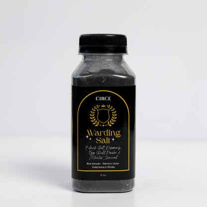Warding Salt – Ritual Protection Blend with Black Salt, Rosemary & Activated Charcoal (8 oz) - Renee Lane Company