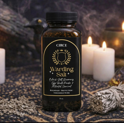 Warding Salt – Ritual Protection Blend with Black Salt, Rosemary & Activated Charcoal (8 oz) - Renee Lane Company