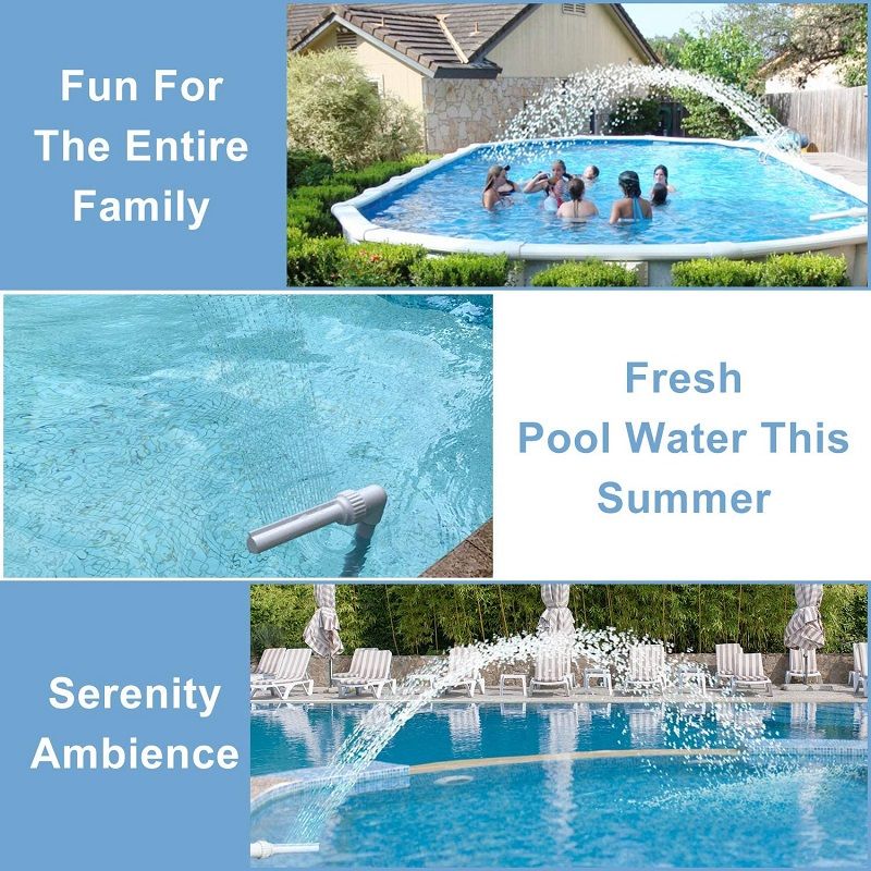 Waterfall Swimming Pool Fountain Fish Pond Waterfall Fountain Adjustable Pool Decoration Cooling Spray For Yard - Renee Lane Company
