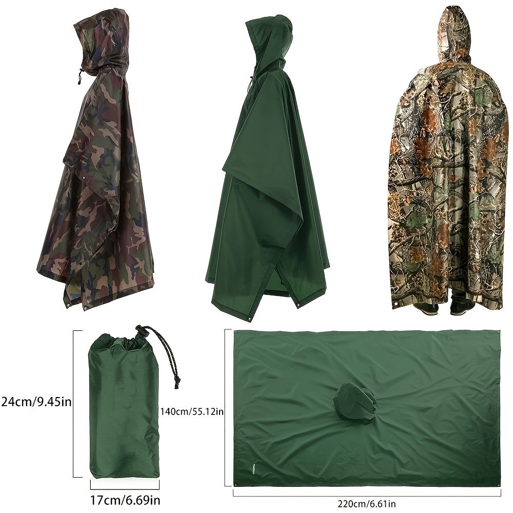 Waterproof 3-in-1 Raincoat Backpack Cover for Hiking, Cycling, and Camping - Protects Your Gear from the Elements - Renee Lane Company