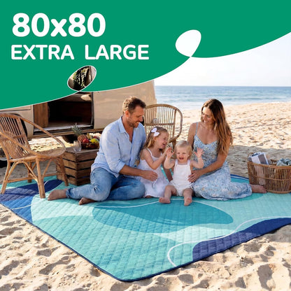Waterproof Picnic Blanket Outdoor Camping Beach Mat Extra Large Foldable Car Essential Roadtrip Gadget Rv Accessories Glamping Tent Gear Must Haves Hiking Stuff Backpacking Necessities Gift - Renee Lane Company