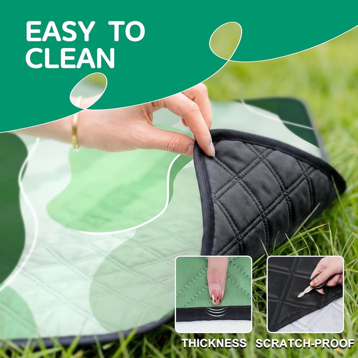Waterproof Picnic Blanket Outdoor Camping Beach Mat Extra Large Foldable Car Essential Roadtrip Gadget Rv Accessories Glamping Tent Gear Must Haves Hiking Stuff Backpacking Necessities Gift - Renee Lane Company