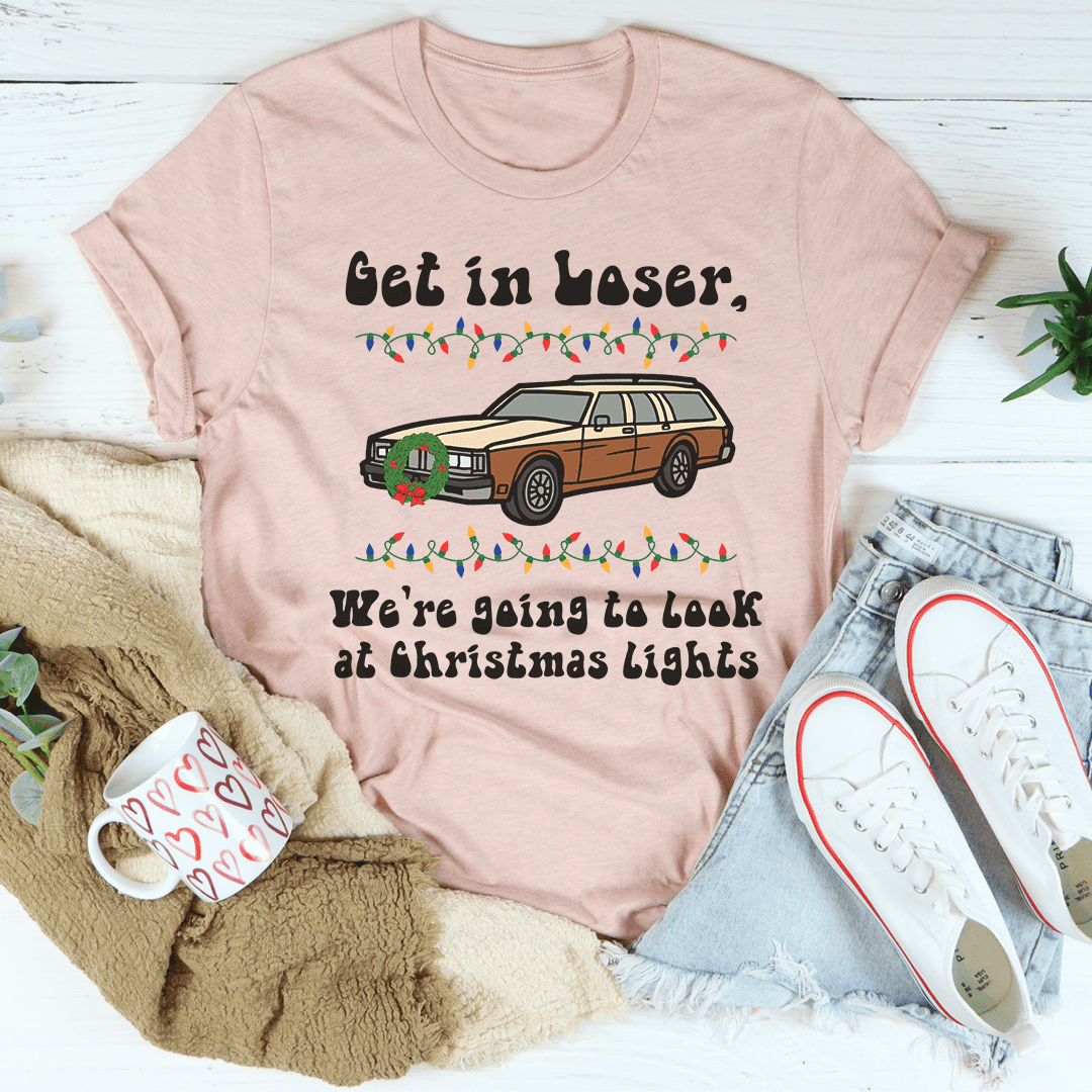 We're Going To Look At Christmas Lights T-Shirt - Renee Lane Company
