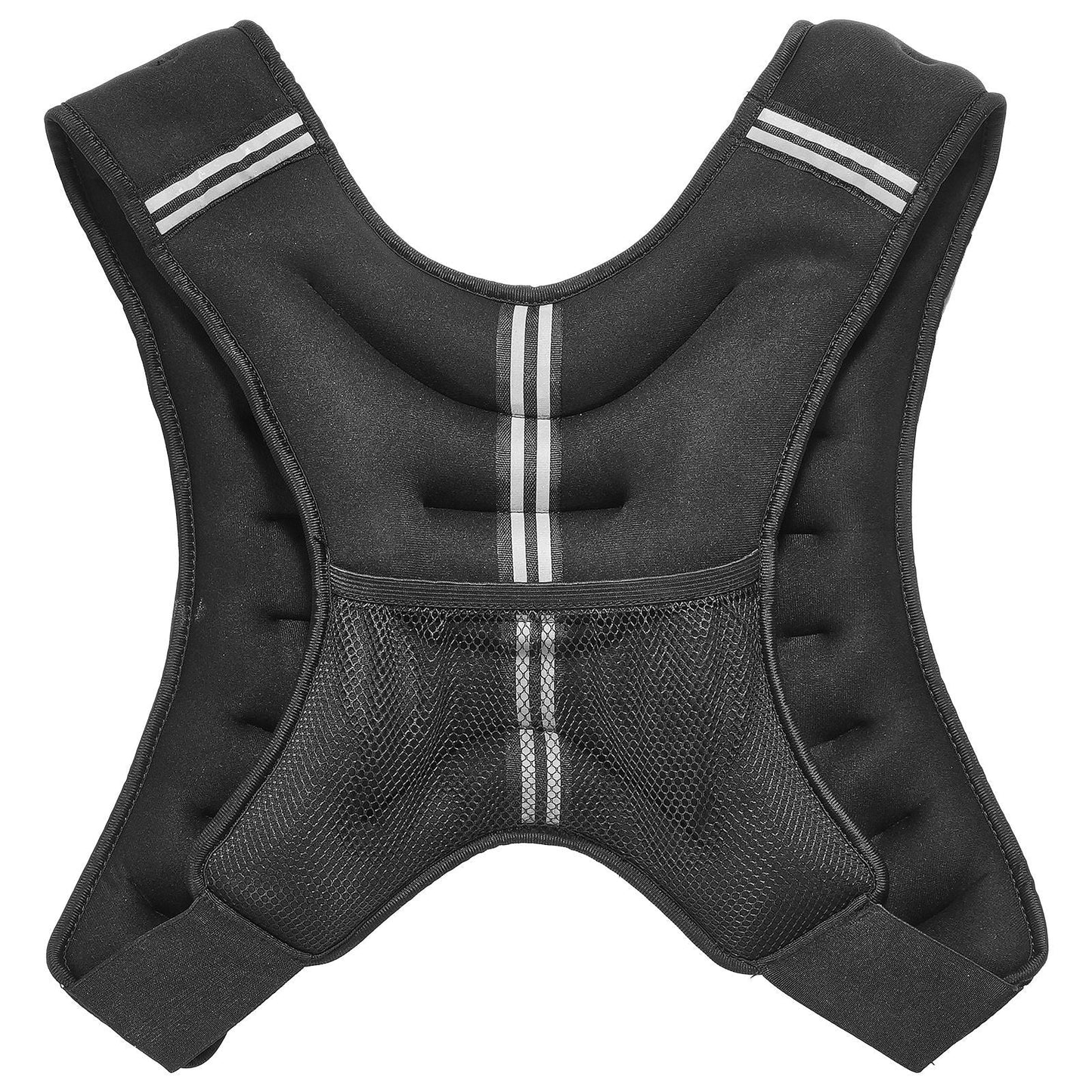 Weighted Vest, 16 lbs Weight Vest with Reflective Stripe, Adjustable Buckle Body Weight Vest for Men Women, Workout Equipment for Strength Training, Running, Jogging, Fitness, and Weight Loss - Renee Lane Company