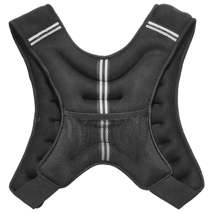Weighted Vest, 16 lbs Weight Vest with Reflective Stripe, Adjustable Buckle Body Weight Vest for Men Women, Workout Equipment for Strength Training, Running, Jogging, Fitness, and Weight Loss - Renee Lane Company