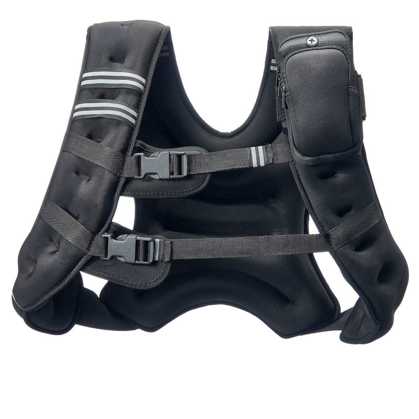 Weighted Vest, 30 lbs Weight Vest with Reflective Stripe, Adjustable Buckle Body Weight Vest for Men Women, Workout Equipment for Strength Training, Running, Jogging, Fitness, and Weight Loss - Renee Lane Company