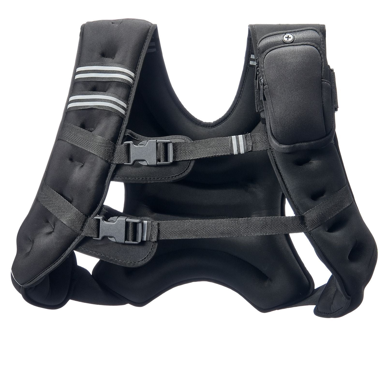 Weighted Vest, 30 lbs Weight Vest with Reflective Stripe, Adjustable Buckle Body Weight Vest for Men Women, Workout Equipment for Strength Training, Running, Jogging, Fitness, and Weight Loss - Renee Lane Company