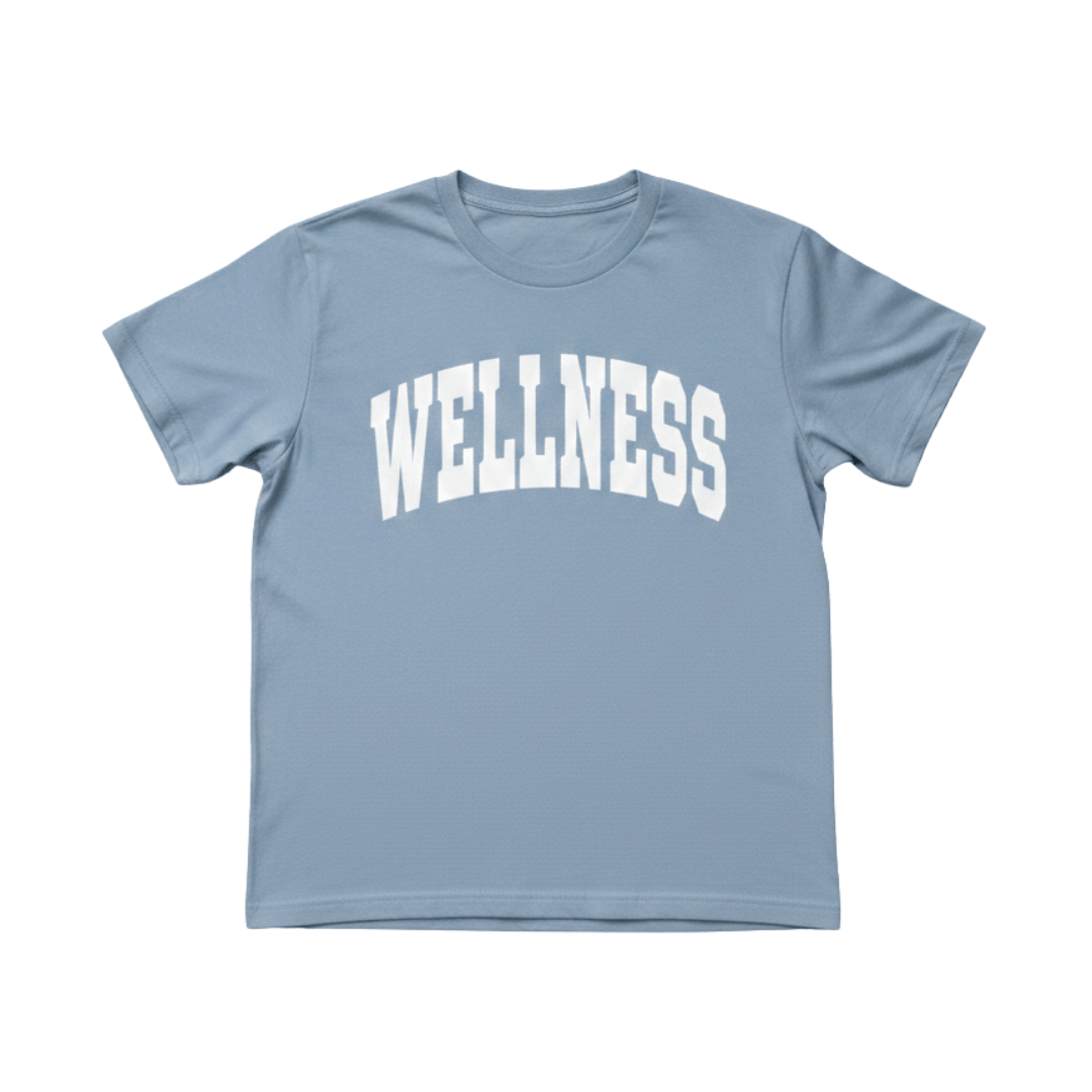 Wellness Varsity T-Shirt | Lucky Owl - Renee Lane Company