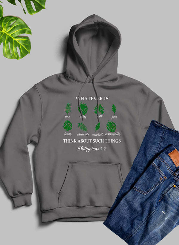 Whatever Is True Philippians 4-8 Hoodie - Renee Lane Company