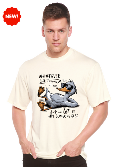 Whatever Life Throws at You Funny Unisex Bamboo/Cotton Graphic T-Shirt - Renee Lane Company