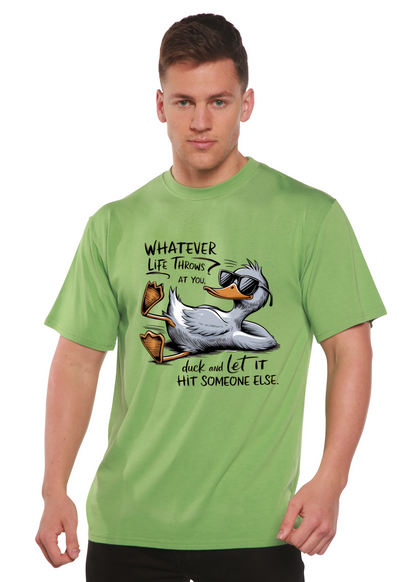 Whatever Life Throws at You Funny Unisex Bamboo/Cotton Graphic T-Shirt - Renee Lane Company
