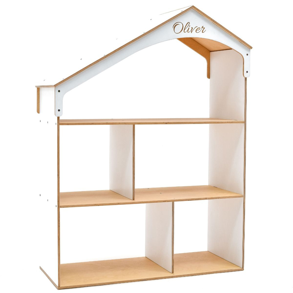 White Dollhouse Bookcase - Renee Lane Company