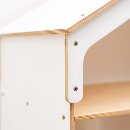 White Dollhouse Bookcase - Renee Lane Company