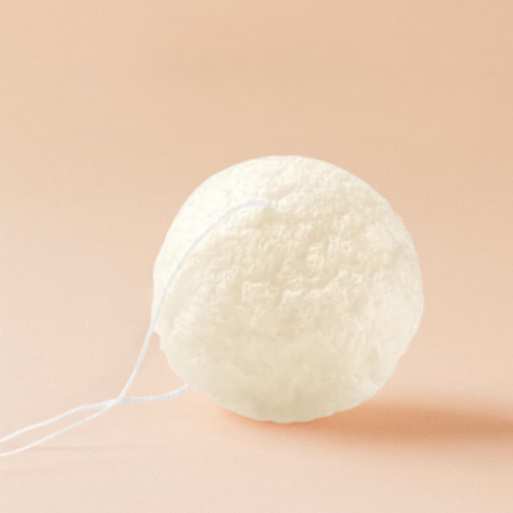 White Konjac Face Sponge - Renee Lane Company
