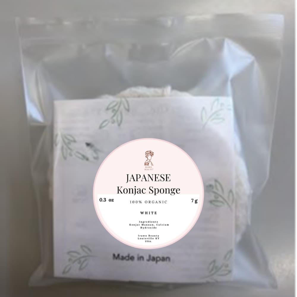 White Konjac Face Sponge - Renee Lane Company